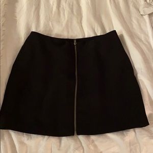 Front zip skirt